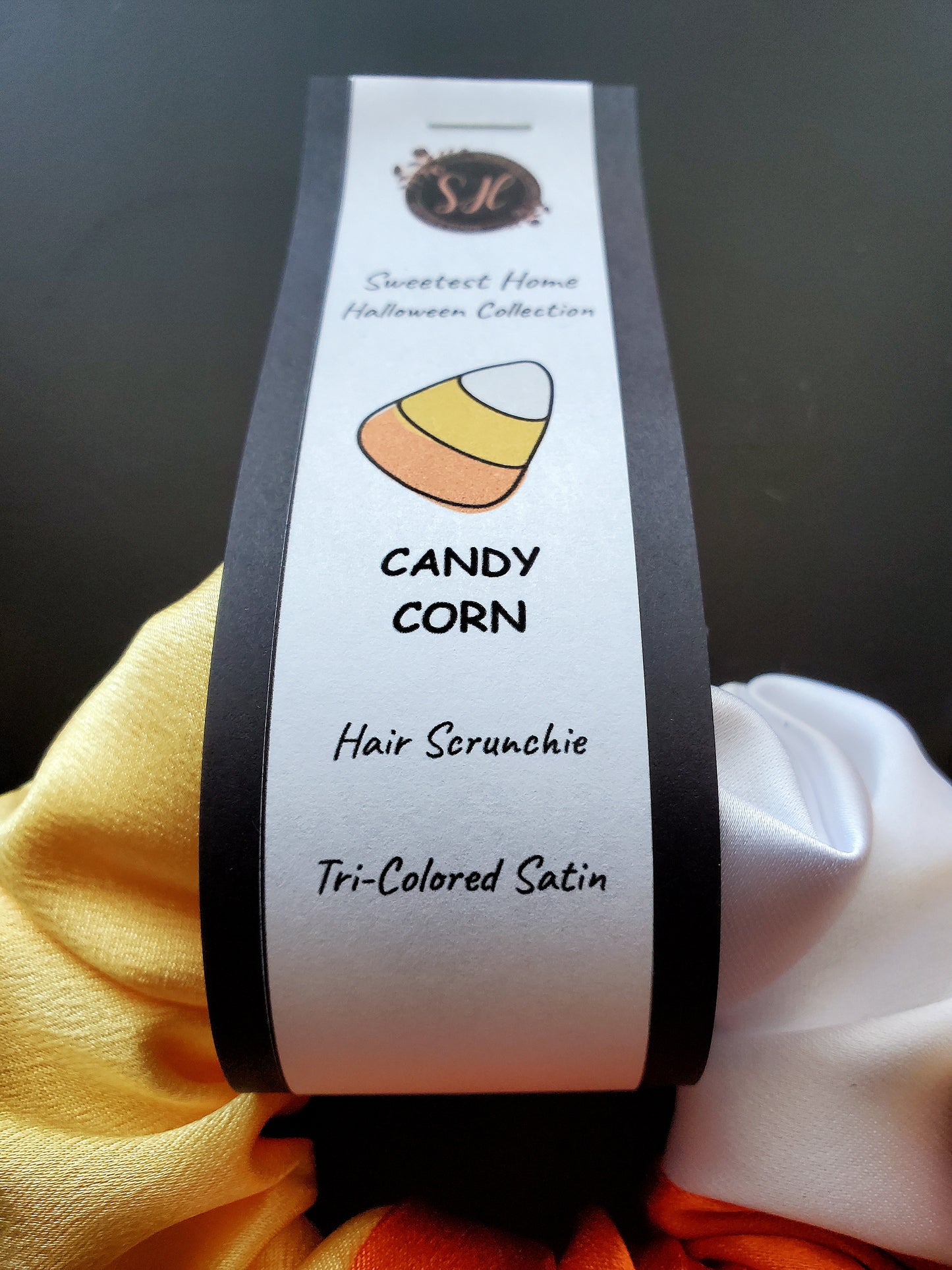 Candy Corn Scrunchie