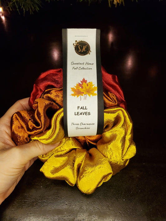 Fall Leaves Scrunchie Pack