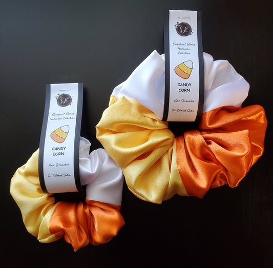 Candy Corn Scrunchie