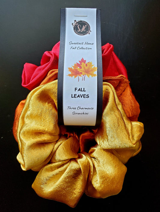 Fall Leaves Scrunchie Pack