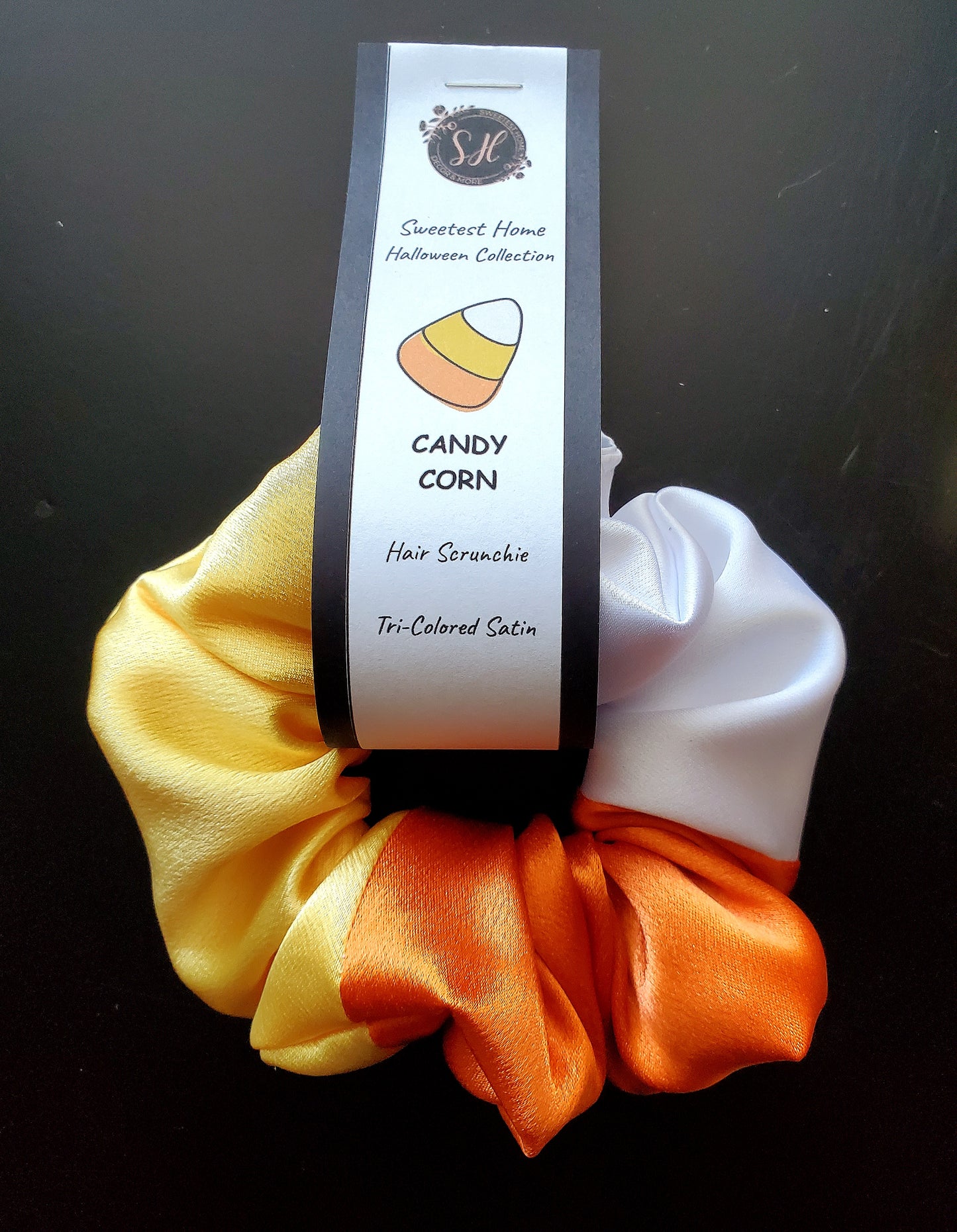Candy Corn Scrunchie