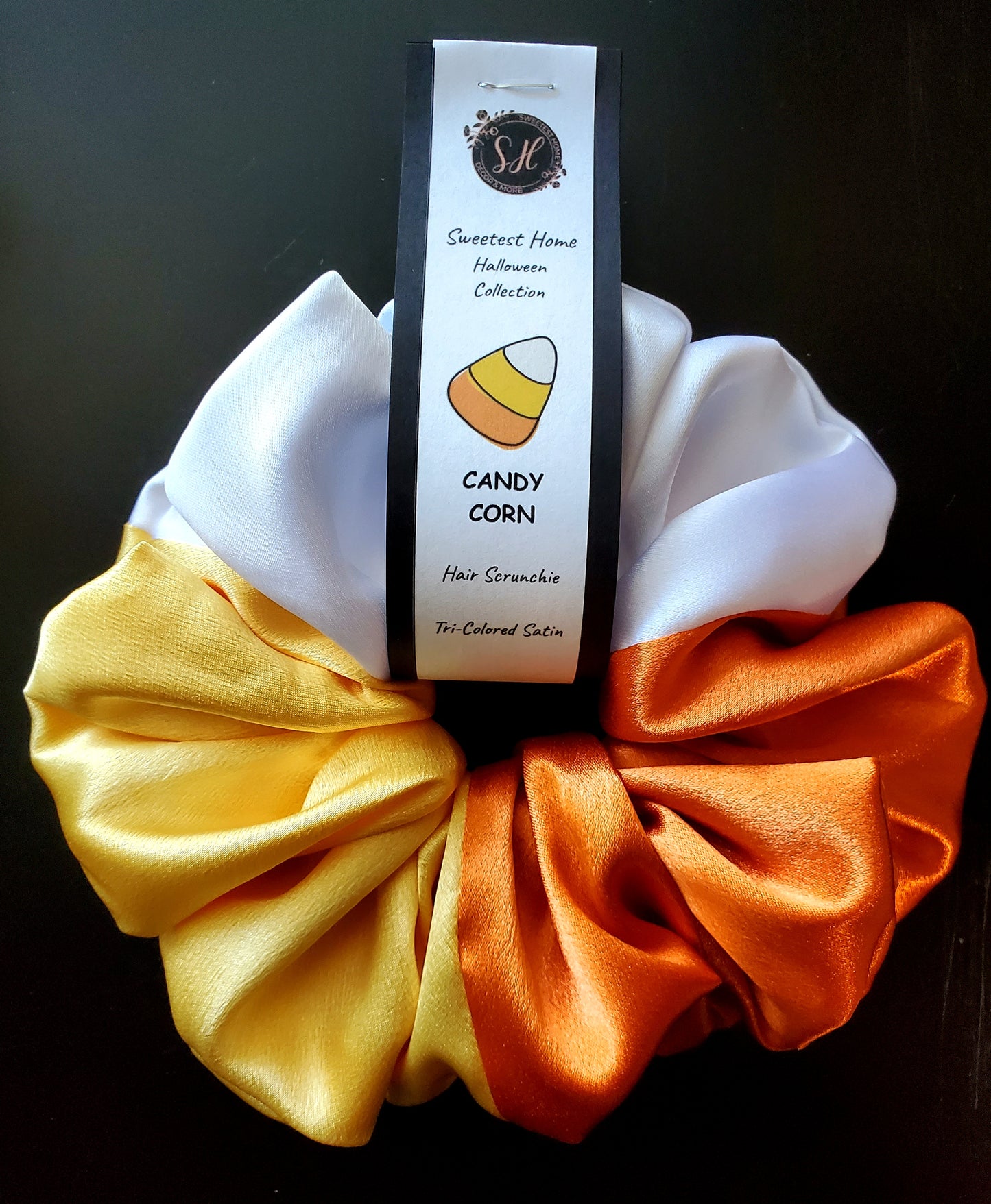 Candy Corn Scrunchie