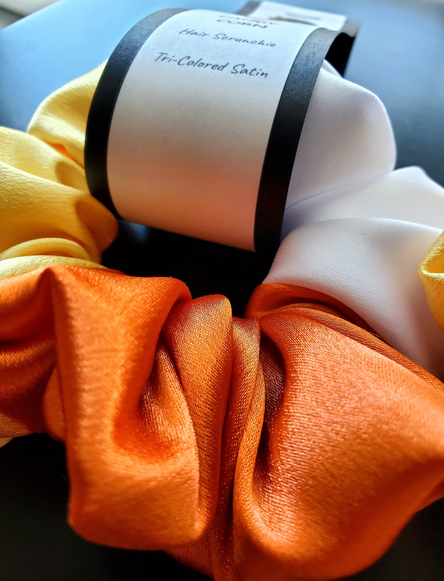 Candy Corn Scrunchie