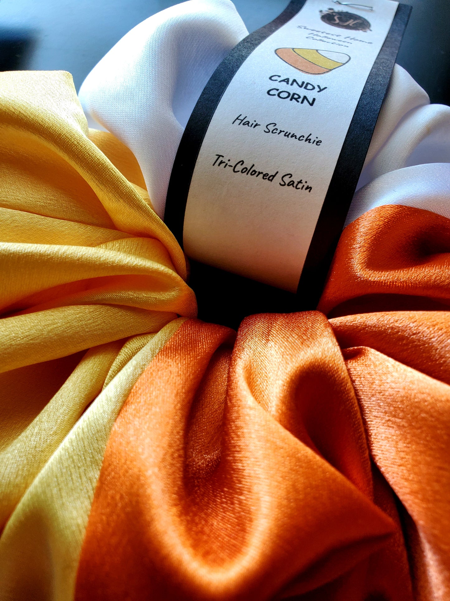 Candy Corn Scrunchie